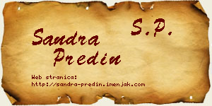 Sandra Predin vizit kartica